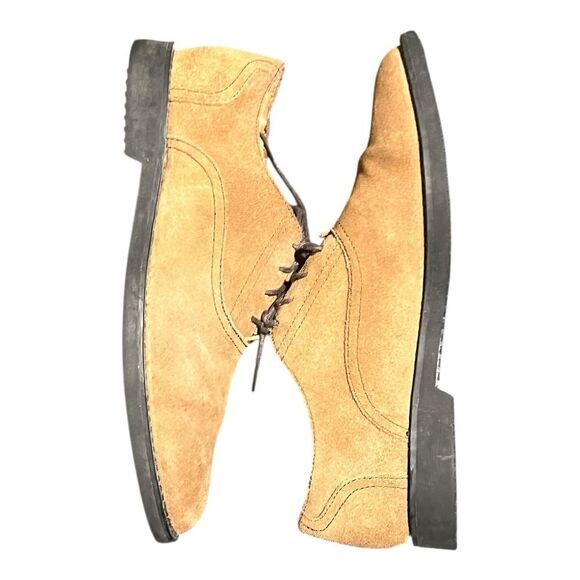 Polo Ralph Lauren Weatford Oiled Suede Tan Derby size 9.5D